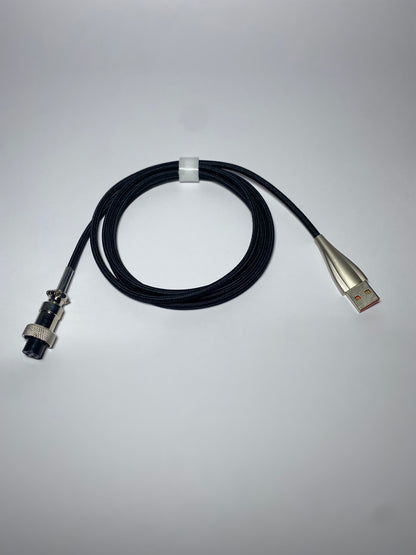 Black Aviator Cable Type C for Keyboard