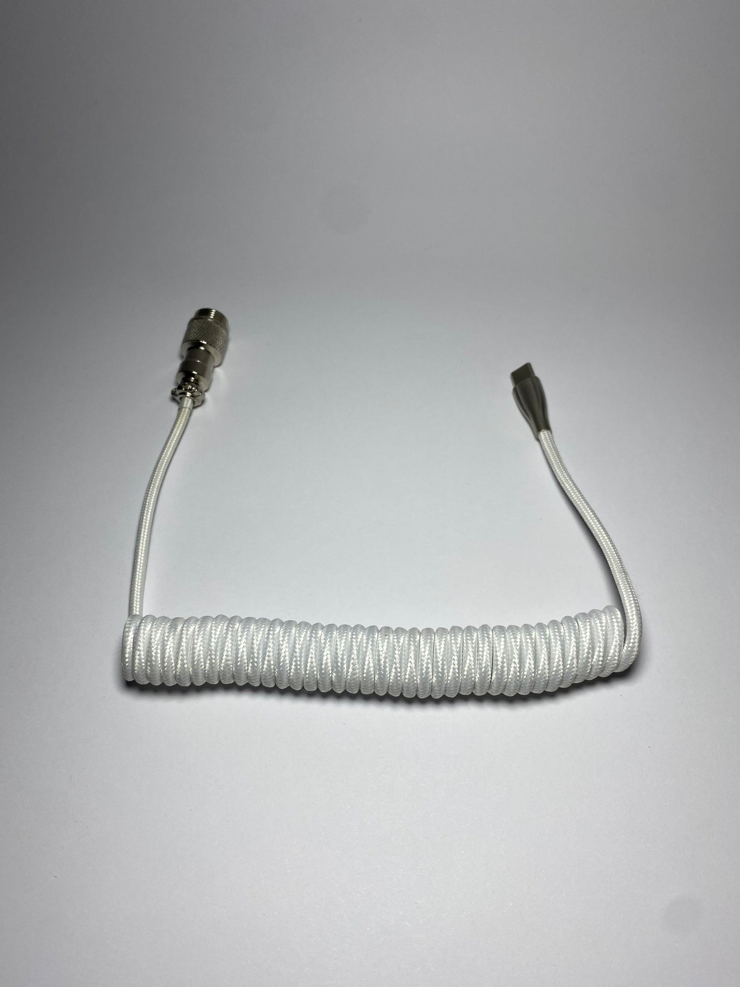 White Aviator Cable Type C for Keyboard