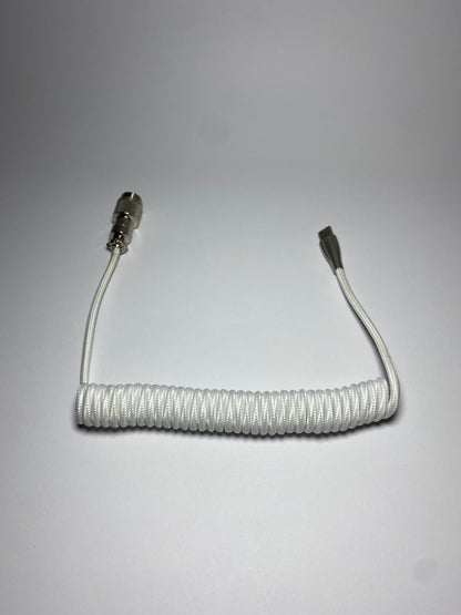 White Aviator Cable Type C for Keyboard